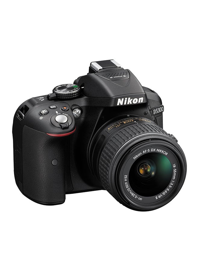 D5300 DSLR With AF-S DX NIKKOR 18-55mm f/3.5-5.6G VR II Lens 24.2MP ,Vari-angle LCD Screen, Built-in Wi-Fi And GPS