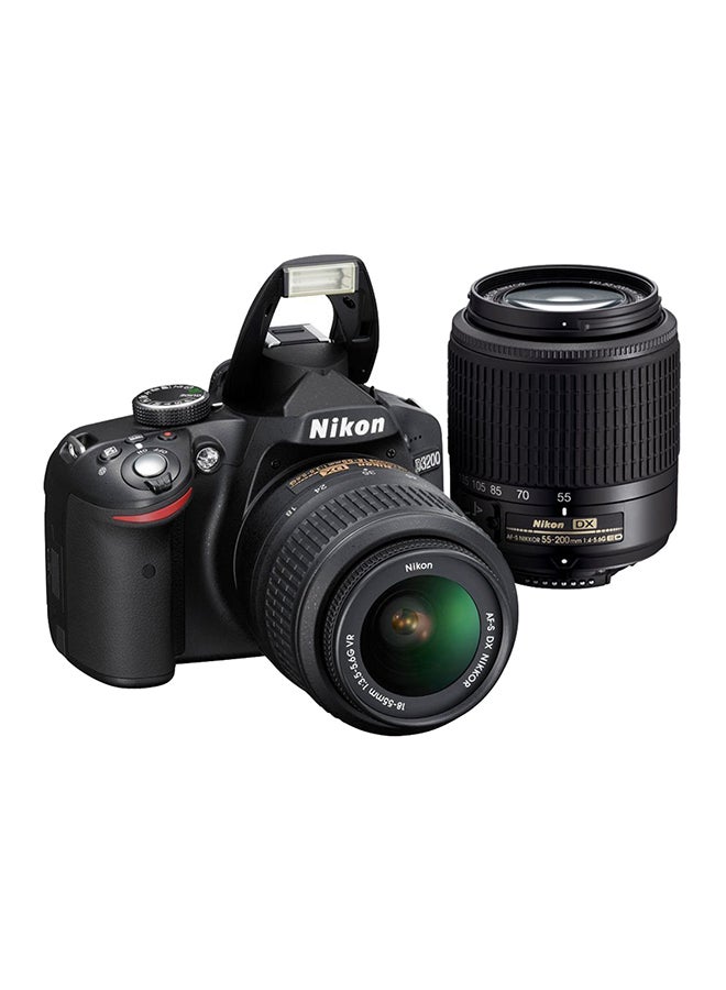 Nikon - D3200 DSLR Camera With 18-55mm/55-200mm Lens - Image 1