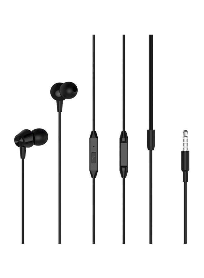 Jellico Wired In-Ear Earphones With Mic Black - Image 1