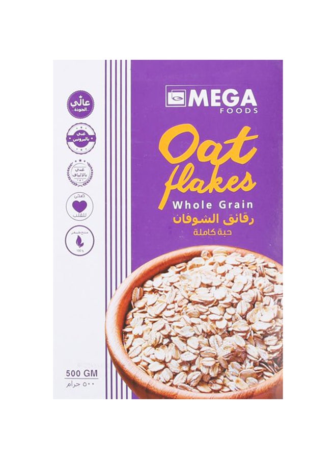 MEGA FOODS Oat Flakes Whole Grain 500grams  - Image 1