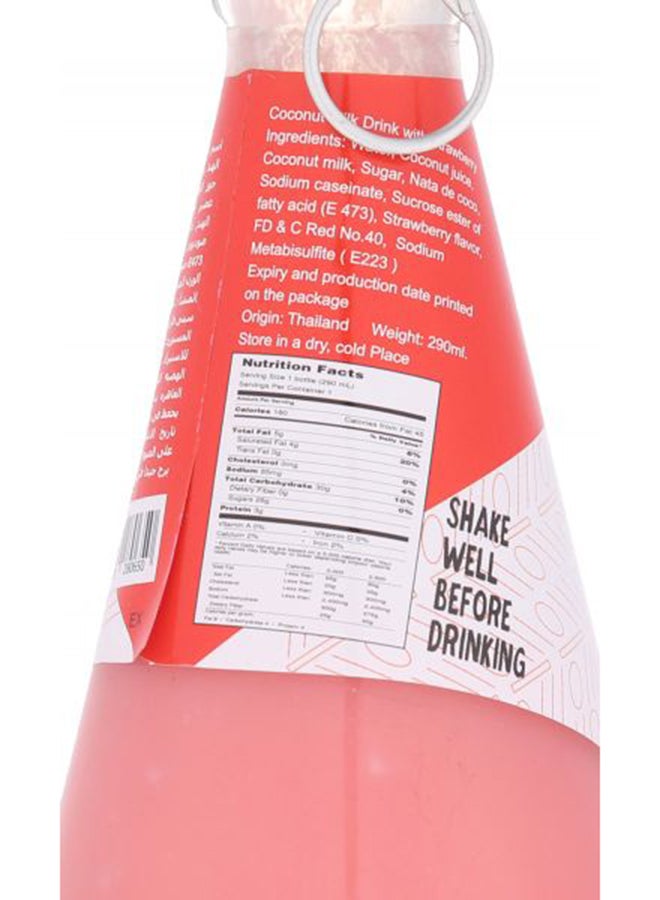 DOBELLA Coconut Milk With Strawberry And Nata De Coco 290ml  - Image 3