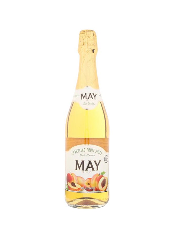 may Gold Sparkling Fruit Juice Peach 750ml - Image 1