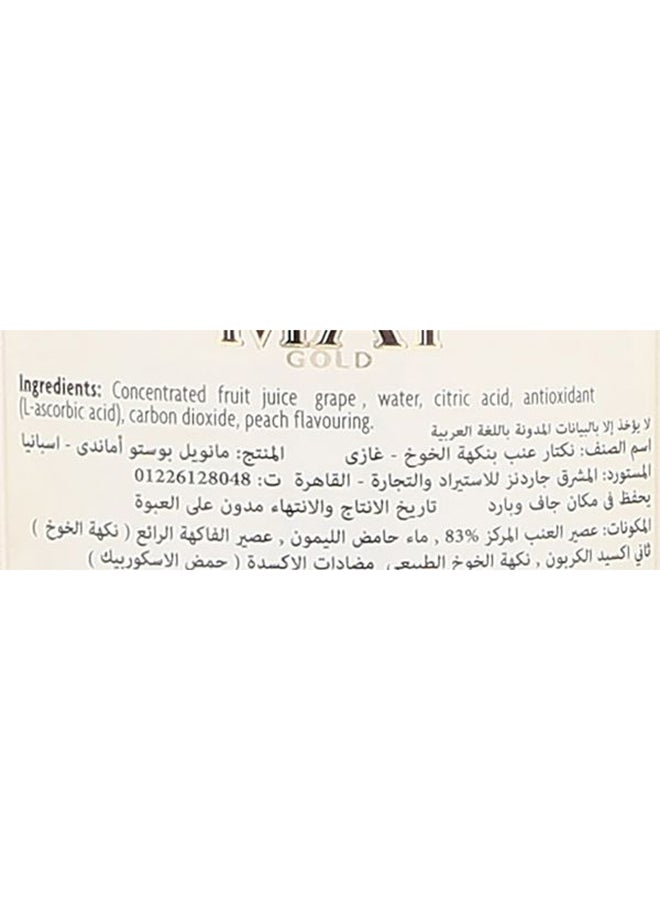 may Gold Sparkling Fruit Juice Peach 750ml - Image 3