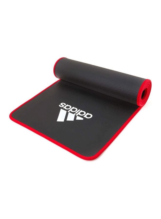 Adidas - Training Exercise Mat With Carrier Black/Red 61 x 183cm - Image 1