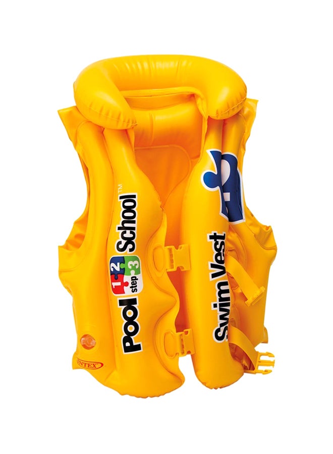 INTEX Deluxe Swim Inflatable Vest 50 x 47cm  - Image 1