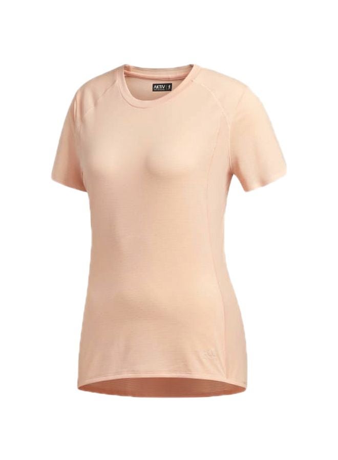 Adidas - Short Sleeve Running T-Shirt Clear Orange - Image 1