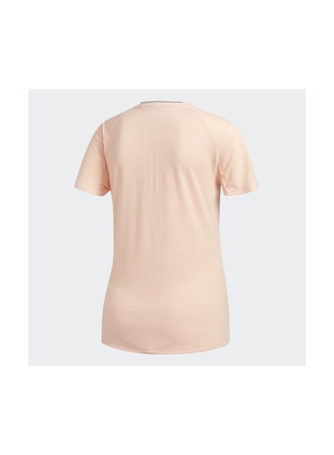 Adidas - Short Sleeve Running T-Shirt Clear Orange - Image 1