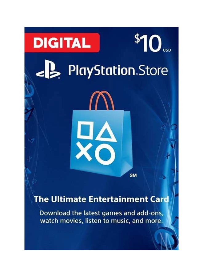 10 Dollar PlayStation Network Card