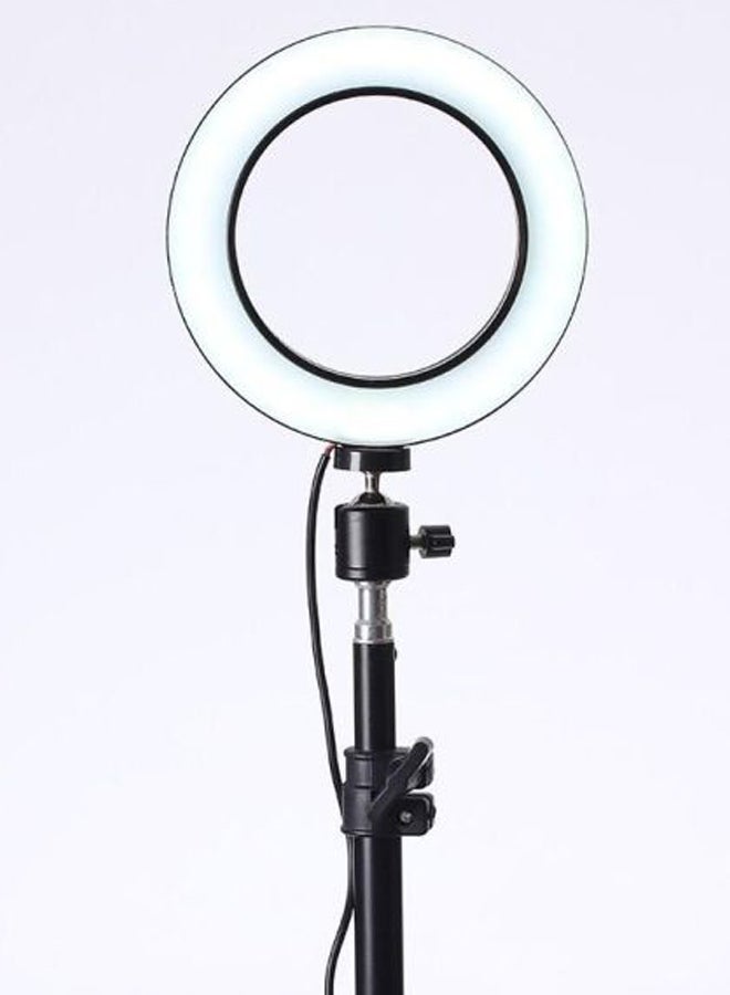 Rechargeable Selfie LED Ring Light Black - Image 2