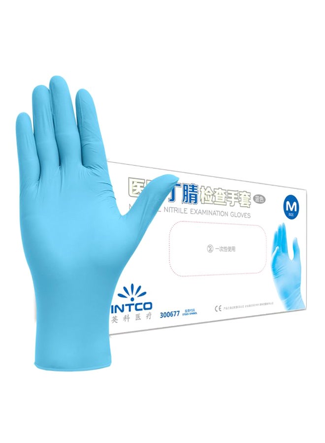 100-Piece Disposable Powder Free Nitrile Glove Set For Medical Uses - Image 1