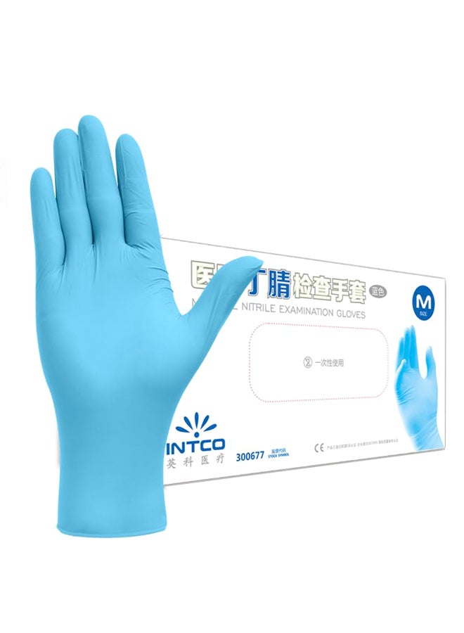 100-Piece Disposable Powder Free Nitrile Glove Set For Medical Uses - Image 1