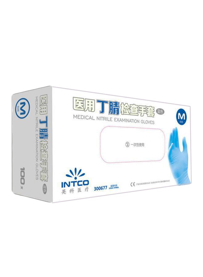 100-Piece Disposable Powder Free Nitrile Glove Set For Medical Uses - Image 2