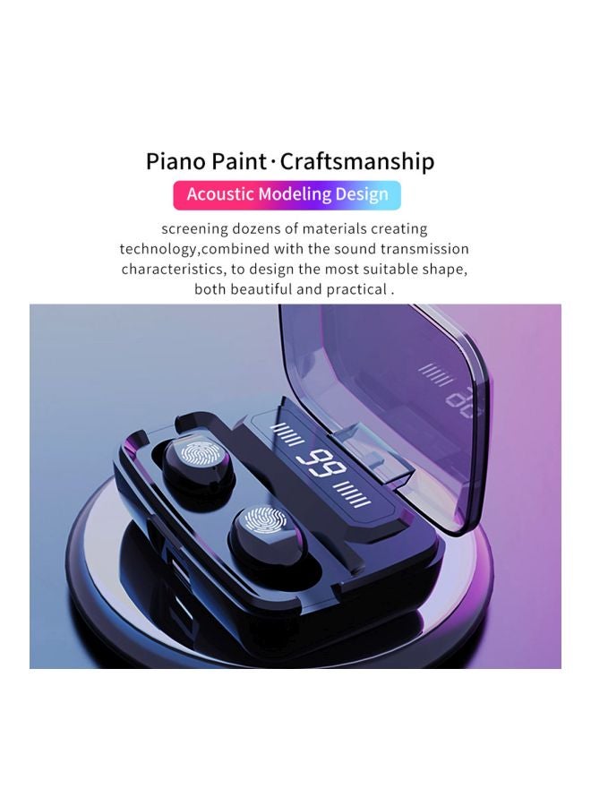 F9 Wireless In-Ear Earbuds With Charging Case Black - Image 3