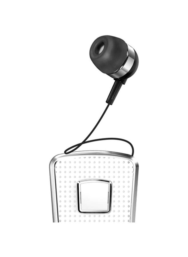 Fineblue Bluetooth Clip-On In-Ear Earphone With Mic White  - Image 3