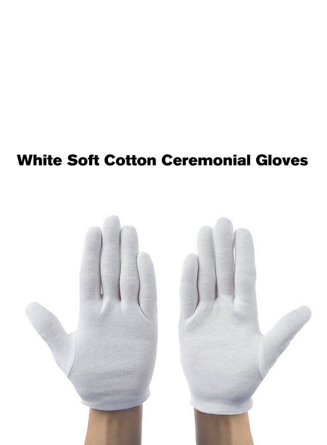 12-Piece Stretchable Lining Gloves Set White  - Image 4