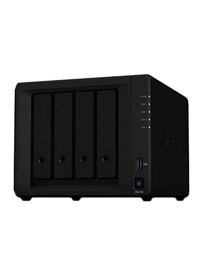 Synology - 4-Bay DS418 NAS DiskStation Black - Image 1