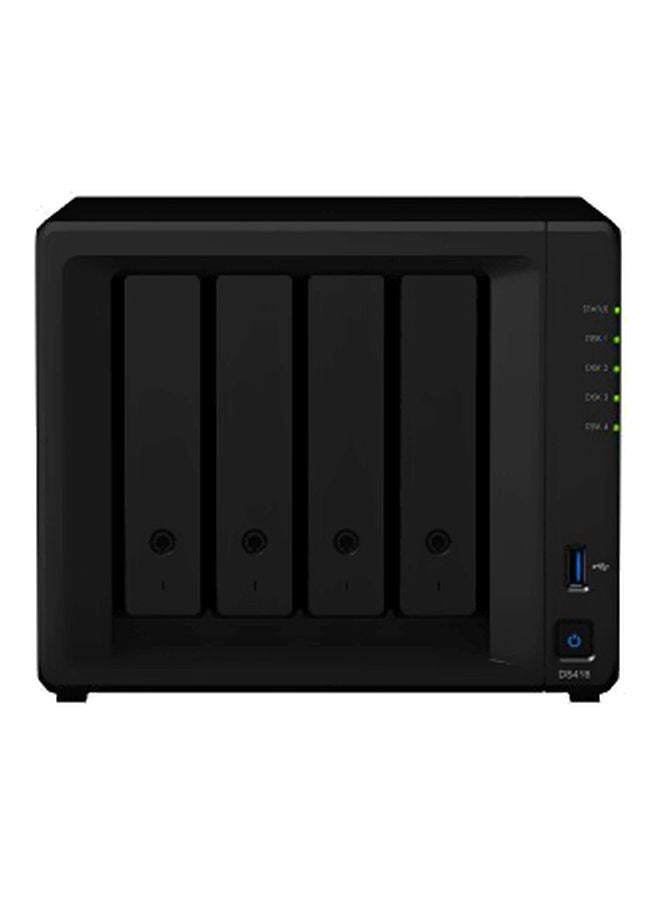 Synology - 4-Bay DS418 NAS DiskStation Black - Image 1