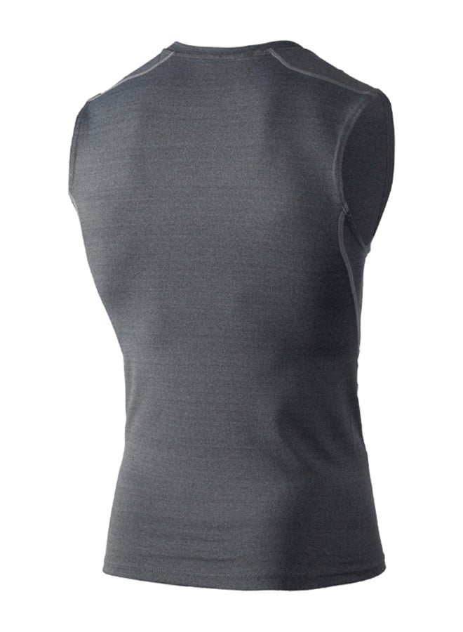 Generic 3-Piece Base-Layer Compression Sleeveless Workout T-Shirt Set L  - Image 3
