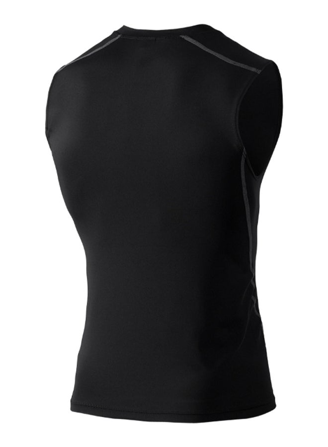 Generic 3-Piece Base-Layer Compression Sleeveless Workout T-Shirt Set L  - Image 4