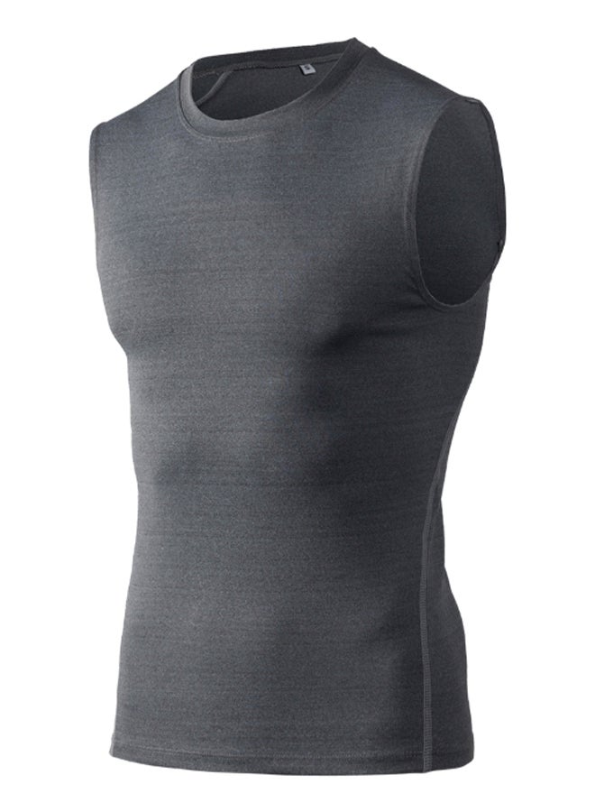 Generic 3-Piece Base-Layer Compression Sleeveless Workout T-Shirt Set XL  - Image 3