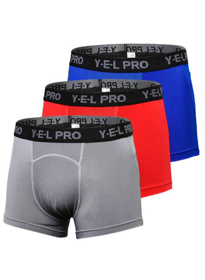Generic 3-Piece Breathable Sports Boxer Set L  - Image 1