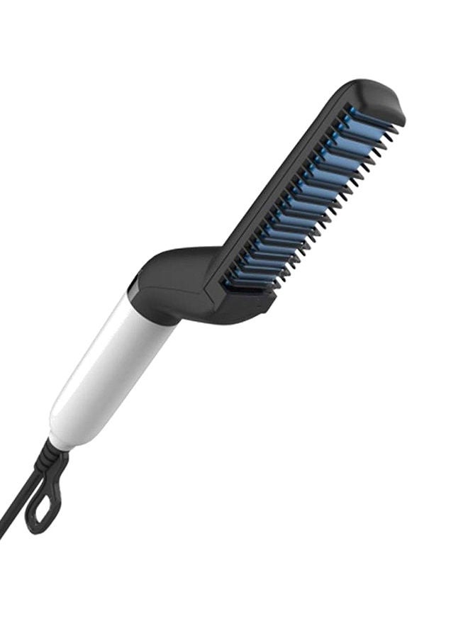 Quick Beard Straightener Styler Comb Black/White - Image 1