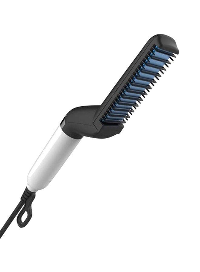 مشط تصفيف الشعر لفرد شعر اللحية بسرعة أسود/ أبيض - Image 1