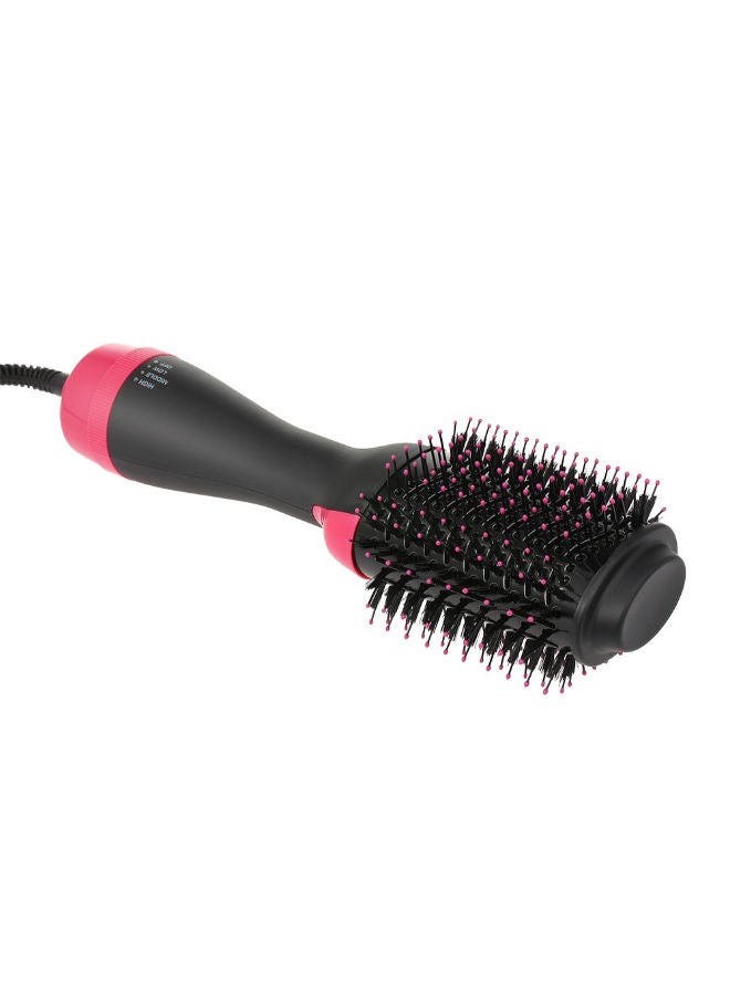Generic Multi-Functional Hair Dryer And Volumizer Roller Comb Pink/Black - Image 2