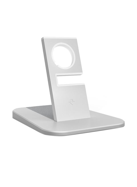 Hirise Charging Stand For Apple Watch Silver