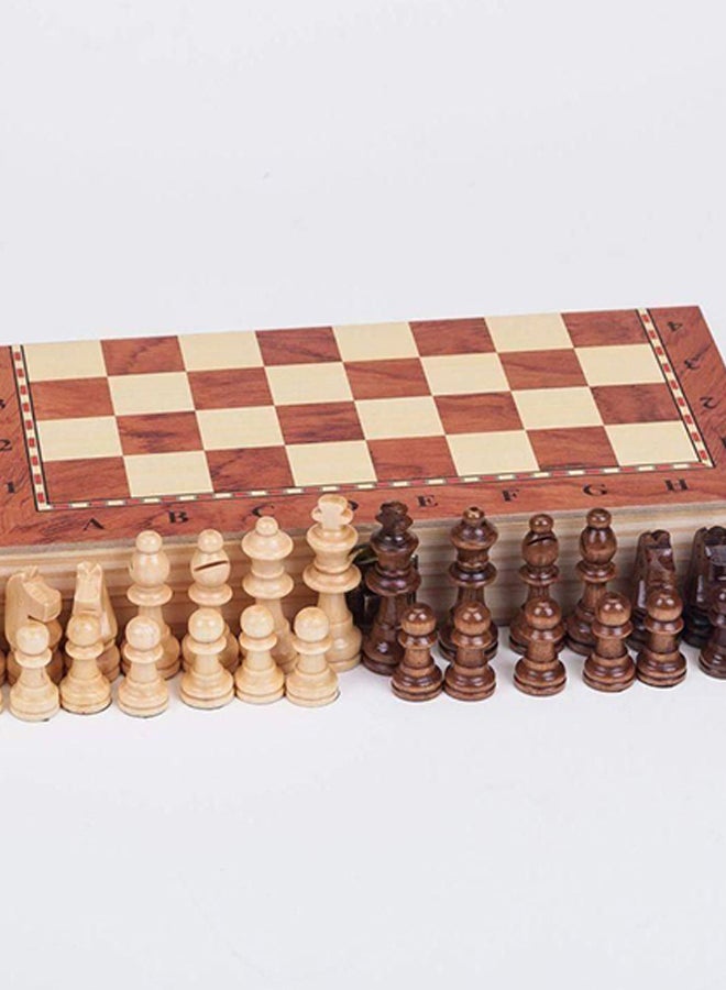 مجموعة لعبة 3 في 1 بلعبة الشطرنج والطاولة مع لعبة ضامة - Image 2