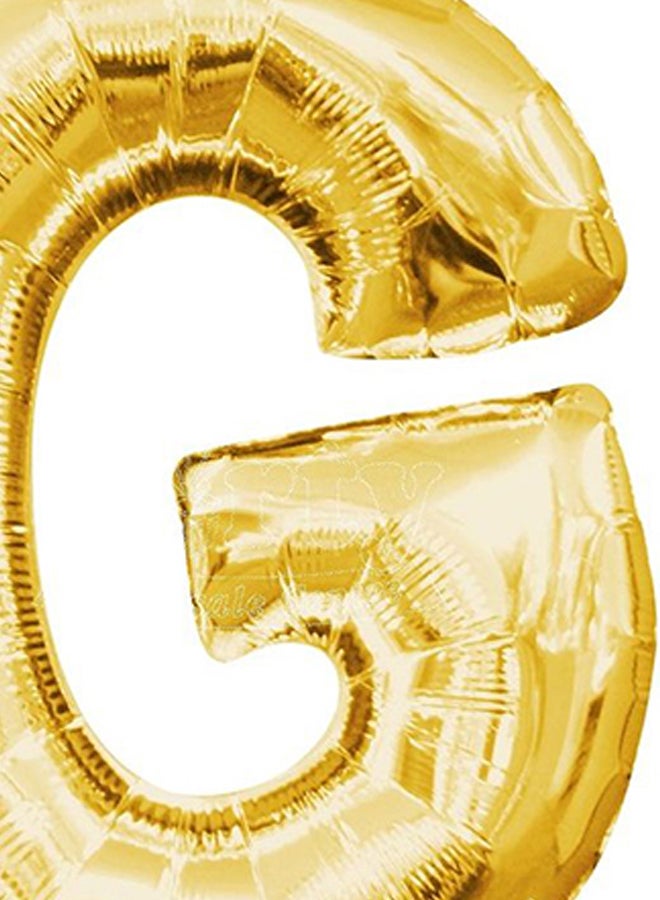 Secret Alphabetical Letter G Hanging Foil Balloon 100 x 95cm - Image 2