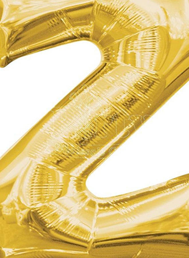 Secret Alphabetical Letter Z Hanging Foil Balloon 100 x 95cm - Image 2