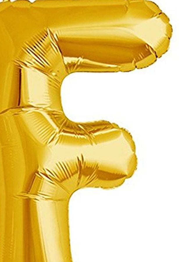 ثيم ماي بارتي بالون قابل للتعليق بلون القصدير على شكل حرف F - Image 2