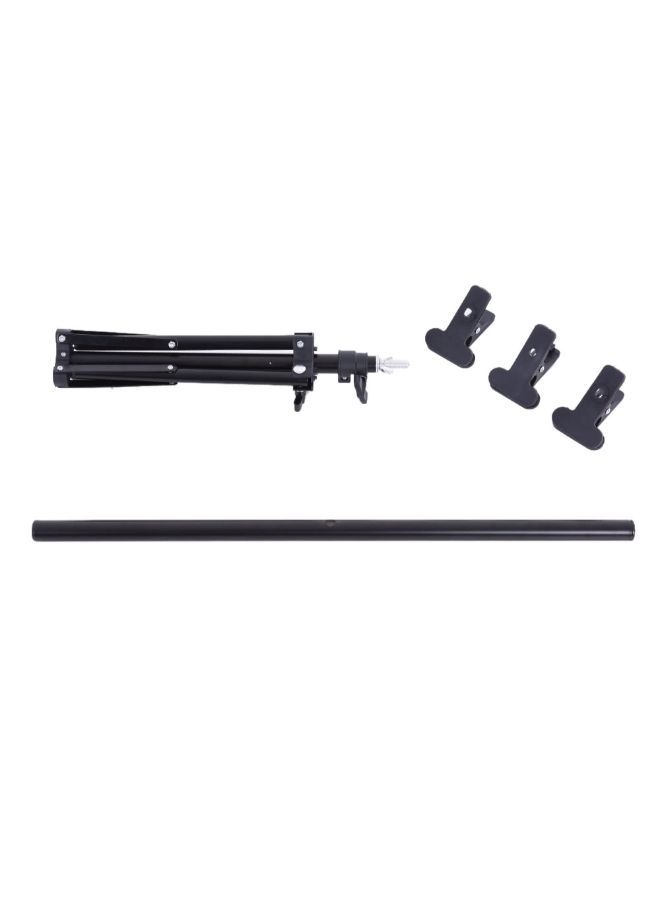Generic Photography Studio Video Support Stand For PVC Backdrop Background Black  - Image 4