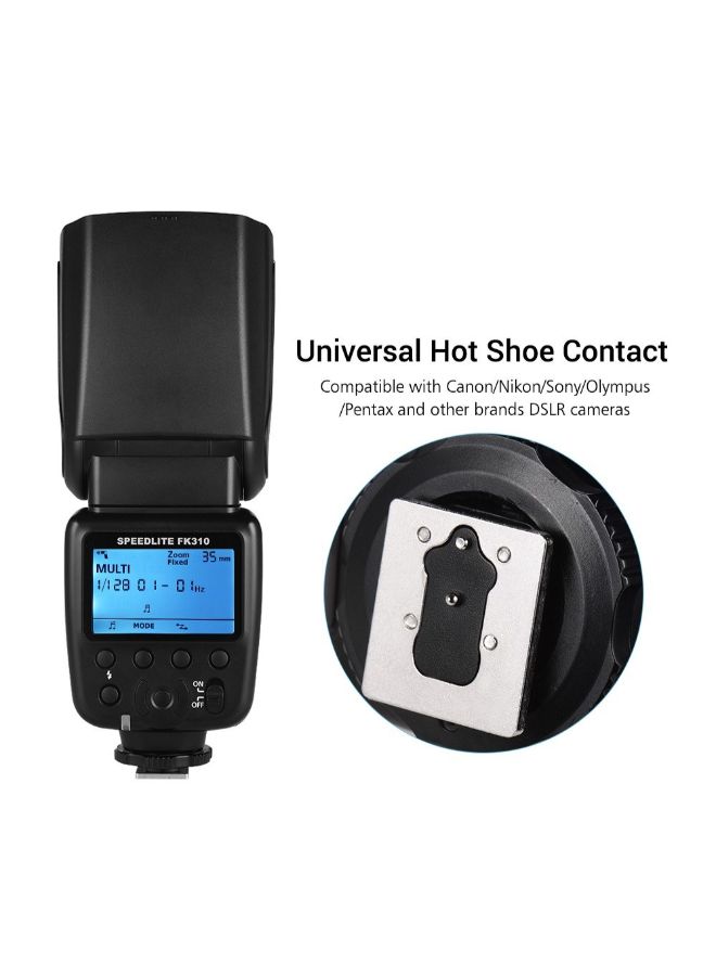 Universal Wireless Camera Speedlite Flash For DSLR Camera Black - Image 2