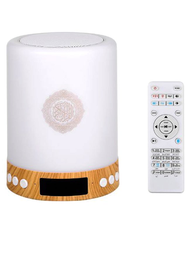 Portable Bluetooth Wireless Quran Speaker With Remote Control White/Beige - Image 1