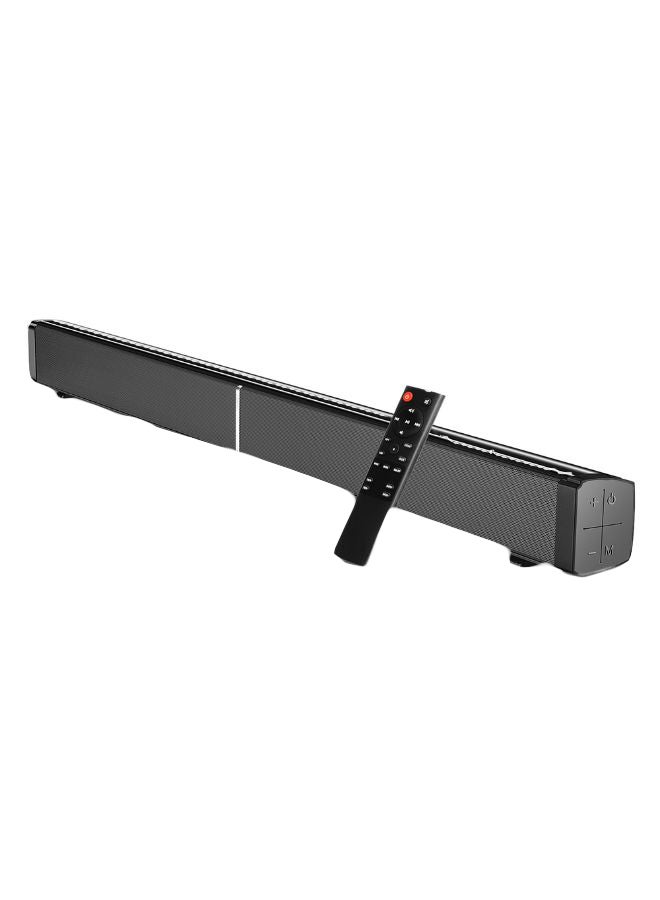 Generic - 3D Wall-Mounted Sound Bar With Remote Control V6278EU Black - Image 1