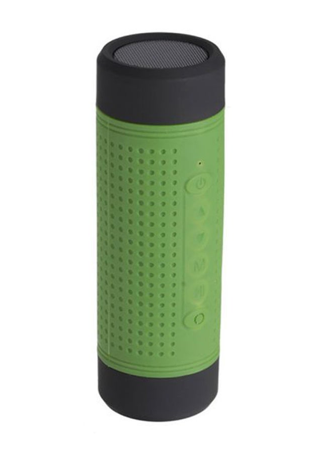 3D Stereo Waterproof LED Bluetooth Wireless Speaker Green/Black - Image 1