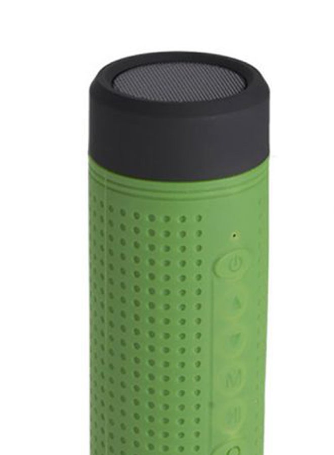 3D Stereo Waterproof LED Bluetooth Wireless Speaker Green/Black - Image 2
