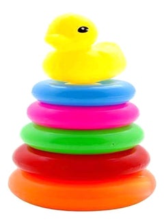 6-Piece Rainbow Duck Stacking Ring Set