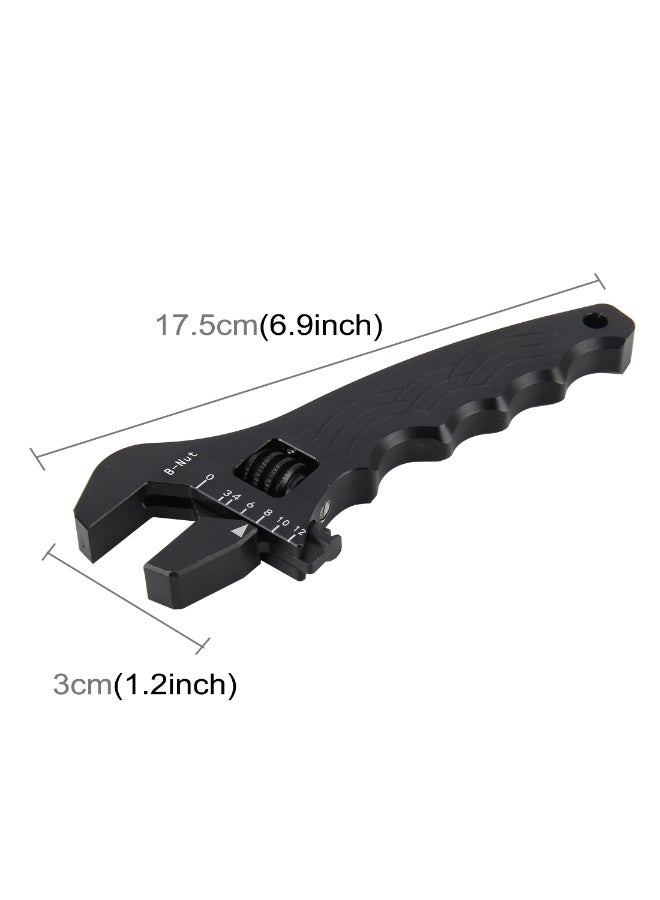 Generic - Adjustable Wrench Spanner Tool Black - Image 1