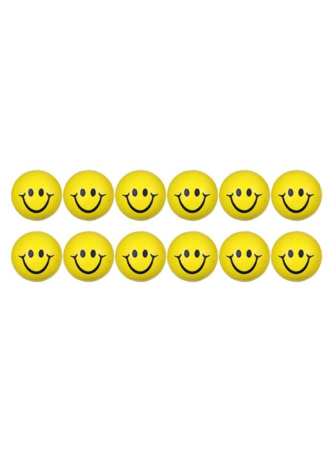 12-Piece Emoji Anti-Stress Ball Set - Image 1