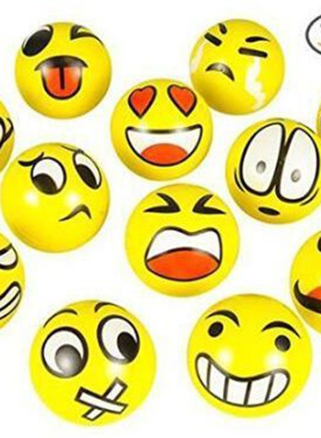 12-Piece Emoji Anti-Stress Ball Set - Image 2