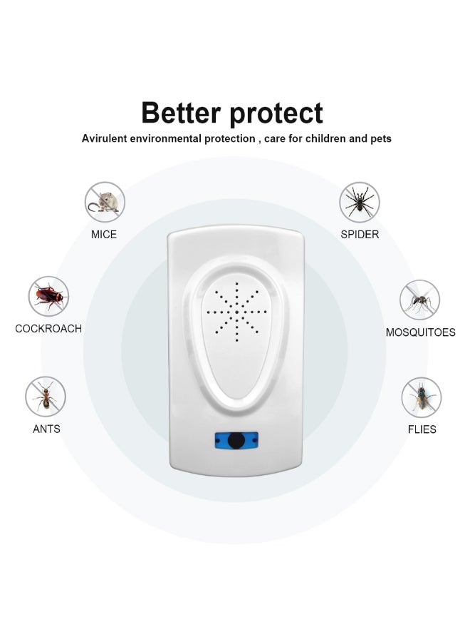 Beauenty Ultrasonic Insect And Rat Killer Pest Control Device White 2.3 x 5.3 x 10centimeter - Image 4