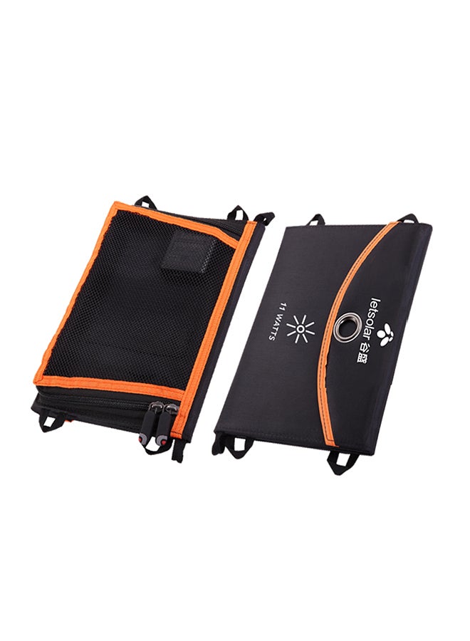 Generic Portable Folding Solar Panel Power Bank For Travel And Outdoor Black 23 x 2.2 x 16centimeter - Image 1