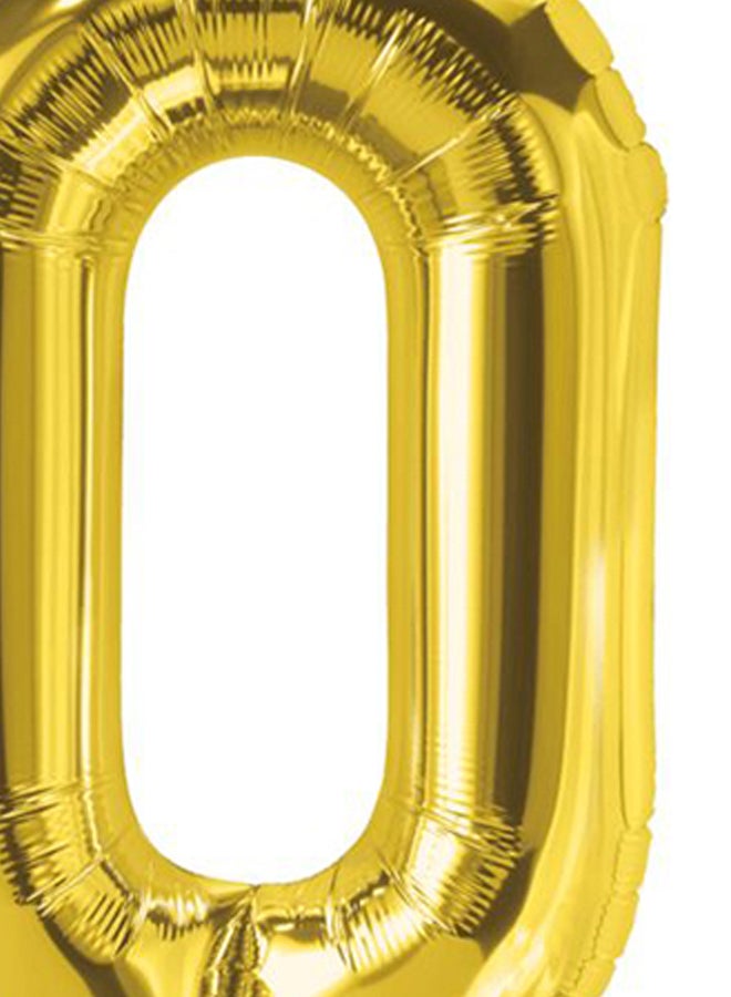 نورث ستار بالون للتعليق مصنوع من القصدير، وبتصميم حرف "O" 34بوصة - Image 2