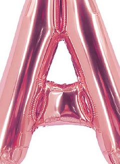 Party Time Alphabetical Letter A Hanging Foil Balloon  - Image 2