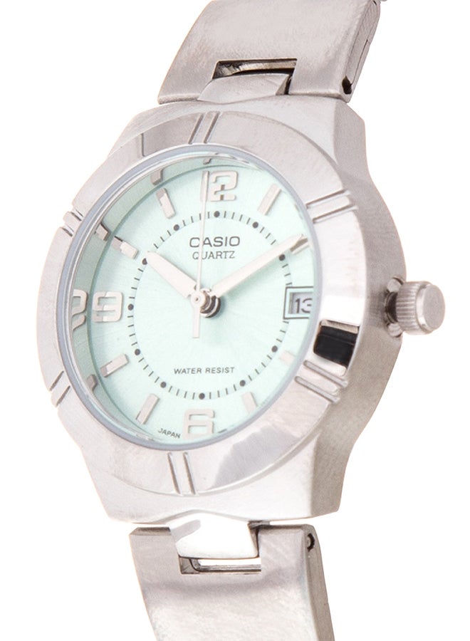 كاسيو ساعة يد بعقارب وسوار من الإستانلس ستيل طراز LTP-1241D-3ADF - مقاس 25 مم - لون فضي للنساء - Image 3