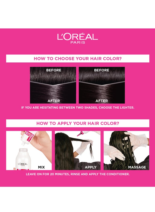 L'OREAL PARIS Casting Creme Gloss Hair Colour 100 Black 180ml  - Image 4