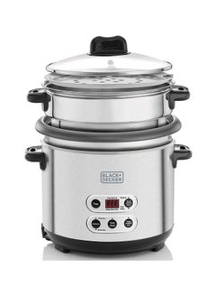 BLACK+DECKER Rice And Pasta Cooker 1.8L RPC1800-B5 Silver/Black  - Image 3